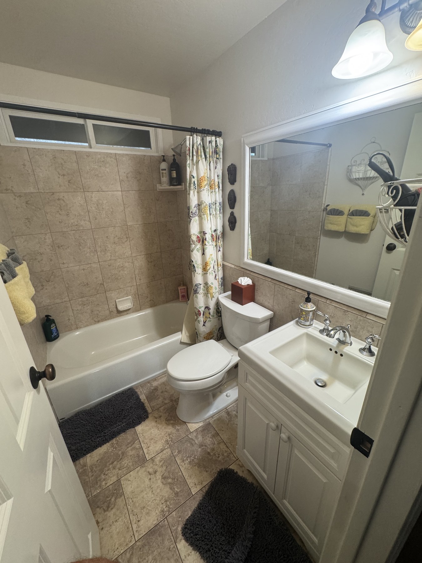One of two bathrooms